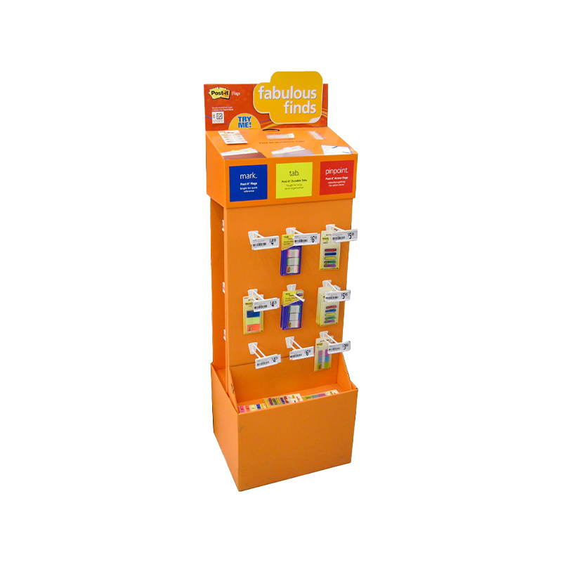 Drie zijdige pantone kleurdrukken sidekick display voor schoolbenodigdheden